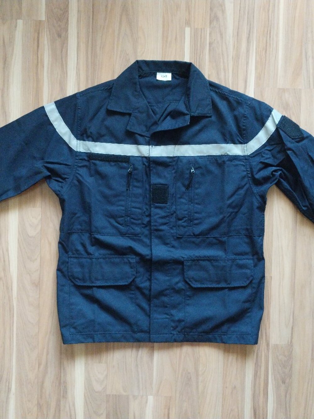 French Civil Defense FR Reflective Field Jacket Blue Size 104M Large Regular